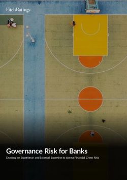 Governance Risk for Banks - Credit Policy - ICGN