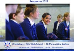 Prospectus 2022 - Te Kura o Hine Waiora - Christchurch Girls High School