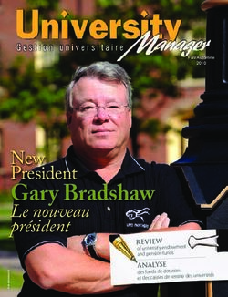 Gary Bradshaw President - REVIEW - CAUBO