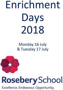 Enrichment Days 2018 Monday 16 July & Tuesday 17 July - Rosebery School
