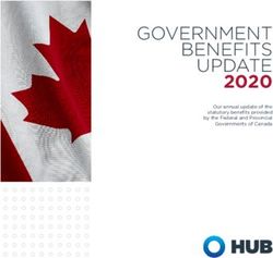 GOVERNMENT BENEFITS UPDATE 2020 - GMS Insurance