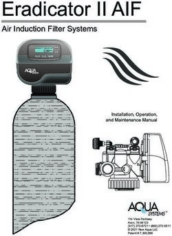 Eradicator II AIF Air Induction Filter Systems - Installation, Operation, and Maintenance Manual - Aqua Systems