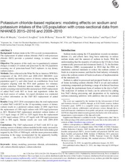 Potassium chloride-based replacers: modeling effects on sodium and potassium intakes of the US population with cross-sectional data from NHANES ...