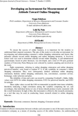 Developing an Instrument for Measurement of Attitude Toward Online Shopping