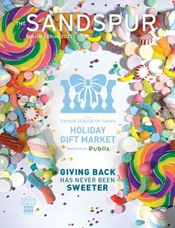 SANDSPUR - GIVING BACK HAS NEVER BEEN - The Junior League of Tampa