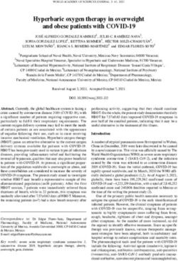 Hyperbaric oxygen therapy in overweight and obese patients with COVID 19