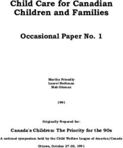 Child Care for Canadian Children and Families