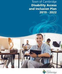 Town of Cambridge Disability Access and Inclusion Plan 2019 2022