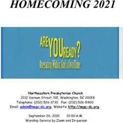 HOMECOMING 2021 - Northeastern Presbyterian Church