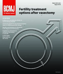 Fertility treatment options after vasectomy - BC Medical Journal