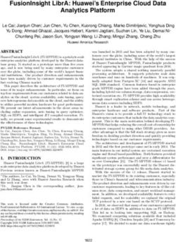 FUSIONINSIGHT LIBRA: HUAWEI'S ENTERPRISE CLOUD DATA ANALYTICS PLATFORM - VLDB ENDOWMENT