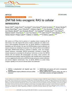 ZNF768 links oncogenic RAS to cellular senescence - Nature