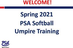 Spring 2021 PSA Softball Umpire Training - WELCOME! - PSA Plano