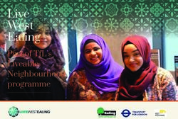 LIVE WEST EALING PART OF TFL'S LIVEABLE NEIGHBOURHOOD PROGRAMME - LIVE WEST EALING MASTERPLAN SURVEY