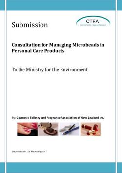To the Ministry for the Environment - Consultation for Managing Microbeads in Personal Care Products