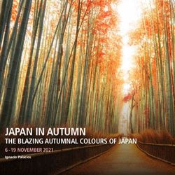 JAPAN IN AUTUMN THE BLAZING AUTUMNAL COLOURS OF JAPAN 6 - 19 NOVEMBER 2021 Ignacio Palacios