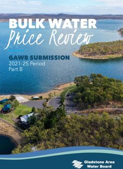 Price Review BULK WATER - 2021-25 Period Part B - Queensland Competition Authority