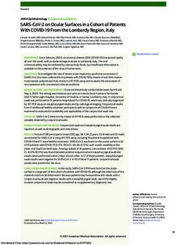 SARS-COV-2 ON OCULAR SURFACES IN A COHORT OF PATIENTS WITH COVID-19 FROM THE LOMBARDY REGION, ITALY