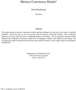 Memory Consistency Models - David Mosberger