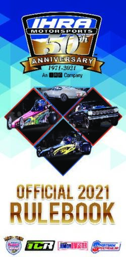 Rulebook OFFICIAL 2021 - Thunder Valley Dragways