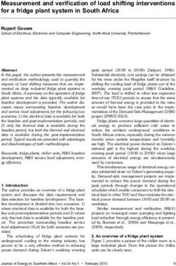Measurement and verification of load shifting interventions for a fridge plant system in South Africa