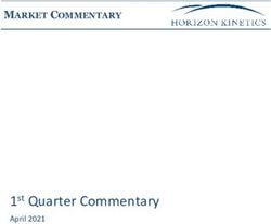 1st Quarter Commentary - April 2021 - MARKET COMMENTARY - Horizon Kinetics