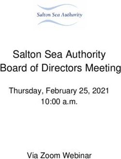 Salton Sea Authority Board of Directors Meeting - Thursday, February 25, 2021 10:00 a.m. Via Zoom Webinar