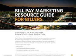 BILL PAY MARKETING RESOURCE GUIDE FOR BILLERS