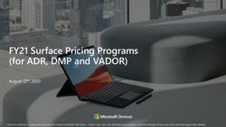 FY21 Surface Pricing Programs (for ADR, DMP and VADOR) - Tech Data Corporation