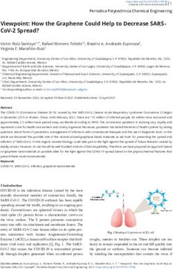 VIEWPOINT: HOW THE GRAPHENE COULD HELP TO DECREASE SARS- COV-2 SPREAD?