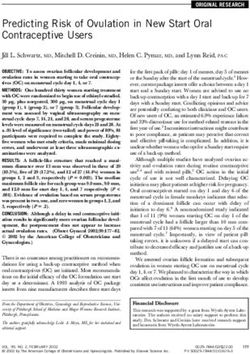 Predicting Risk of Ovulation in New Start Oral Contraceptive Users