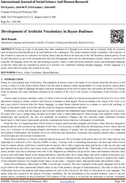 Development of Archicist Vocabulary in Bayan Budiman