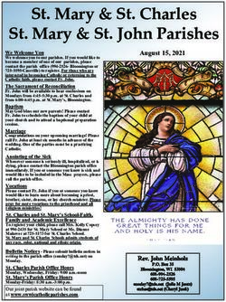 St. Mary & St. Charles St. Mary & St. John Parishes - Southwest Wisconsin Catholic Parishes