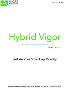 Hybrid Vigor Just Another Small Cap Monday - The Hillside Convertible Advisory Letter - Harvest Exchange