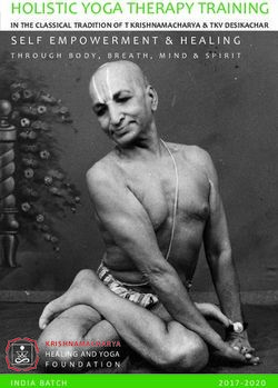 HOLISTIC YOGA THERAPY TRAINING - Squarespace