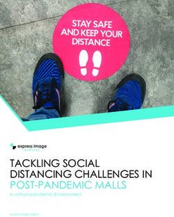 TACKLING SOCIAL DISTANCING CHALLENGES IN POST-PANDEMIC MALLS - In a Post-pandemic Environment