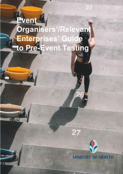 Event Organisers'/Relevant Enterprises' Guide to Pre-Event Testing - MOH