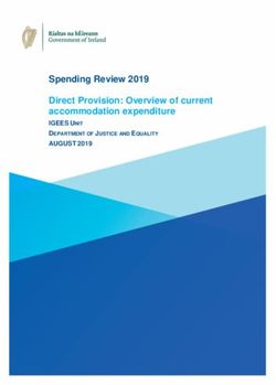 Spending Review 2019 Direct Provision: Overview of current accommodation expenditure - IGEES UNIT - The Department of ...