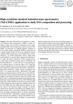 HIGH-RESOLUTION CHEMICAL IONIZATION MASS SPECTROMETRY (TOF-CIMS): APPLICATION TO STUDY SOA COMPOSITION AND PROCESSING