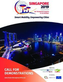 CALL FOR DEMONSTRATIONS - www.itsworldcongress2019.com - ITS World Congress 2019