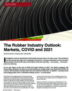 The Rubber Industry Outlook: Markets, COVID and 2021