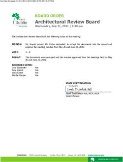 BOARD ORDER Architectural Review Board Wednesday, July 21, 2021 | 6:30 pm - Dublin, Ohio