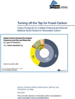 Turning off the Tap for Fossil Carbon Future Prospects for a Global Chemical and Derived Material Sector Based on Renewable Carbon - Unilever