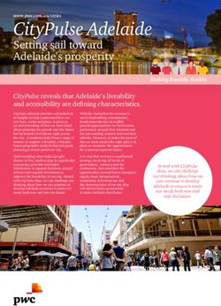 CITYPULSE ADELAIDE SETTING SAIL TOWARD ADELAIDE'S PROSPERITY - PWC AUSTRALIA