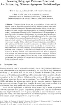 Learning Subgraph Patterns from text for Extracting Disease-Symptom Relationships
