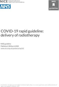COVID-19 rapid guideline: delivery of radiotherapy - NICE