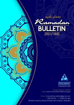 Ramadan BULLETIN 2021 / 1442 - Manarat Foundation