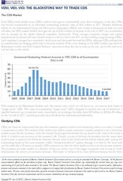VENI, VIDI, VICI: THE BLACKSTONE WAY TO TRADE CDS - Bocconi Students ...