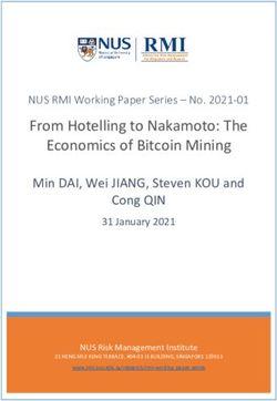 From Hotelling to Nakamoto: The - NUS RMI Working Paper Series - No. 2021-01