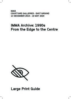 IMMA Archive: 1990s From the Edge to the Centre - Large Print Guide - IMMA COURTYARD GALLERIES - EAST GROUND 13 DECEMBER 2019 - 10 MAY 2020